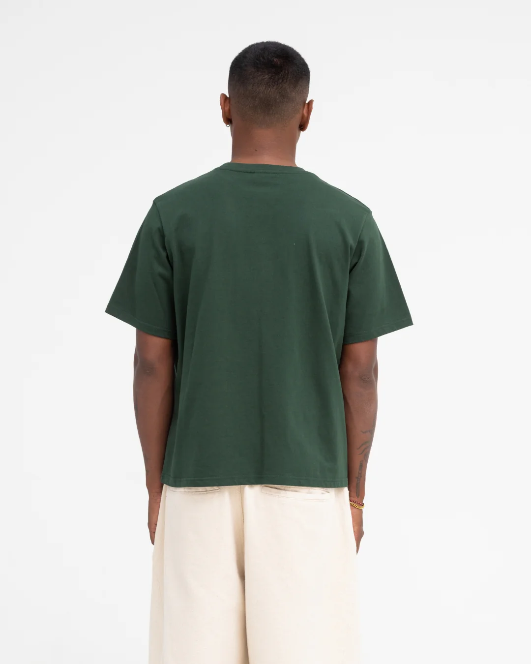 Cropped Basic Tee (Forest Green) - Image 10