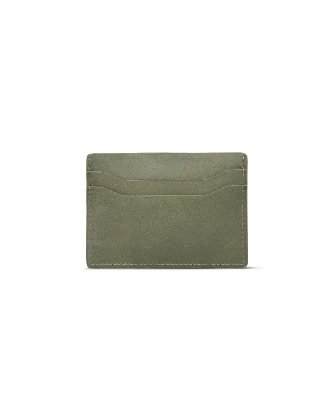 Leather Card Holder (Olive) - Image 2