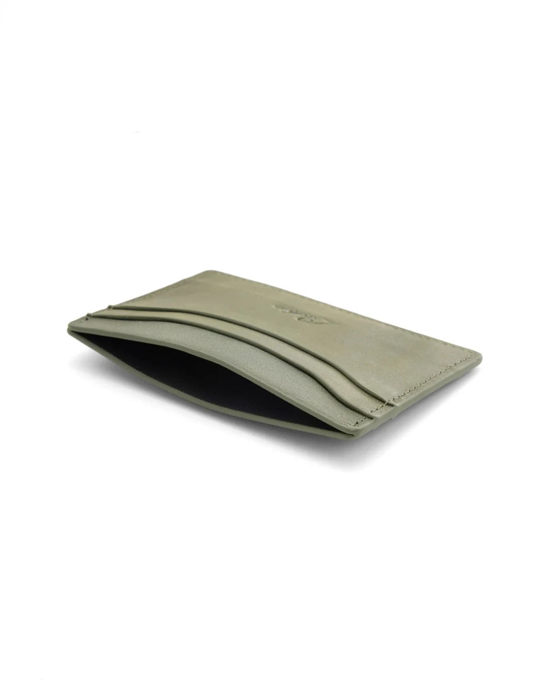 Leather Card Holder (Olive) - Image 3