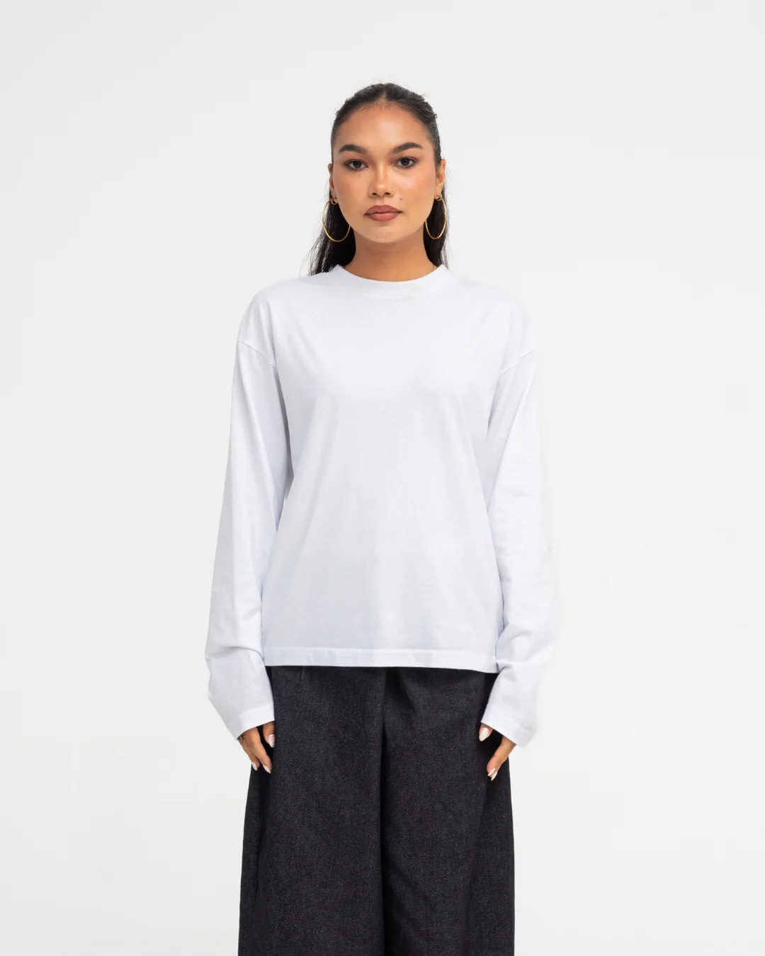 Long Sleeve Tee (White) - Image 6