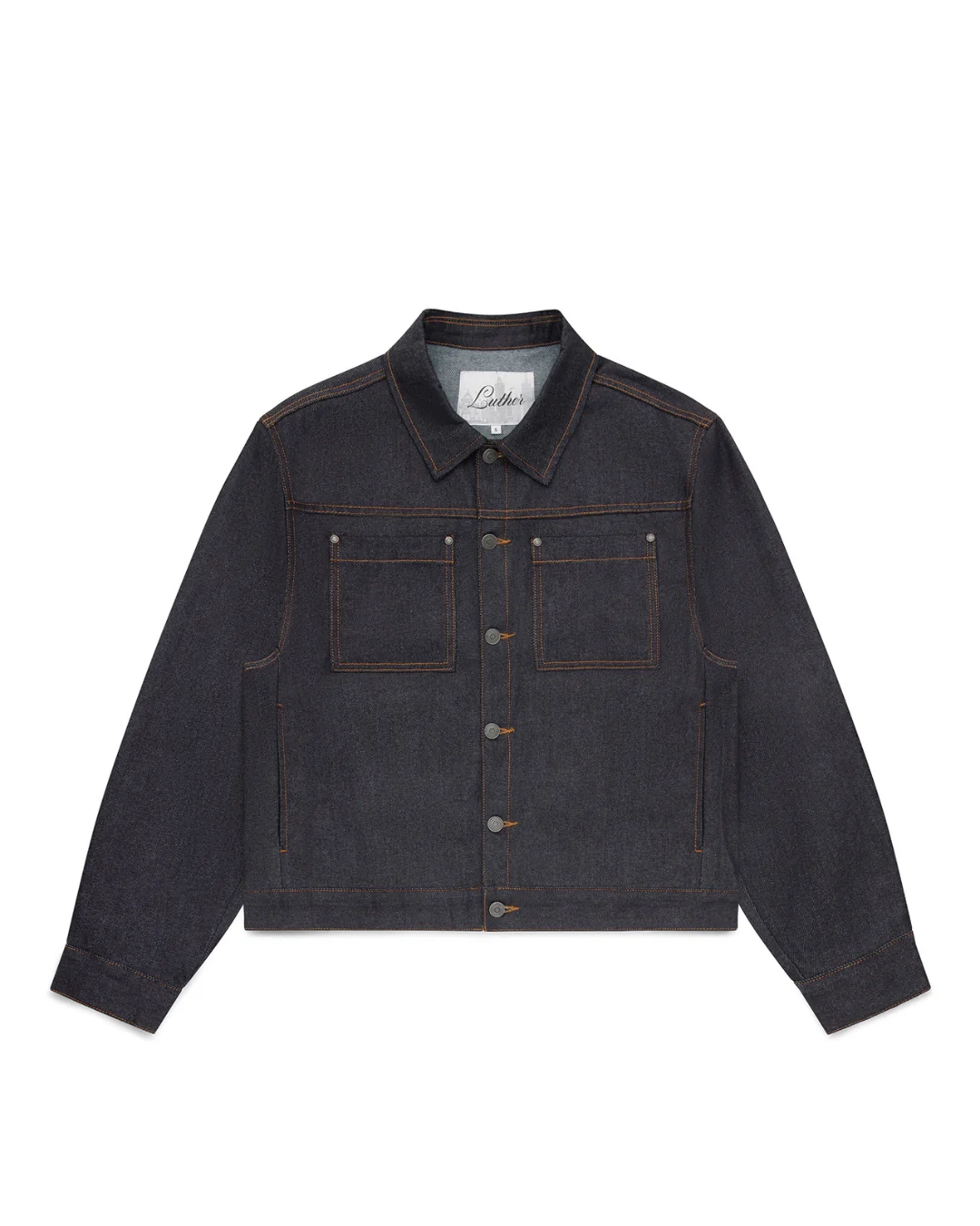 Raw Denim Jacket (Blue Black)