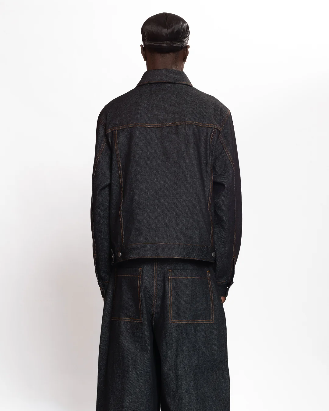 Raw Denim Jacket (Blue Black) - Image 11