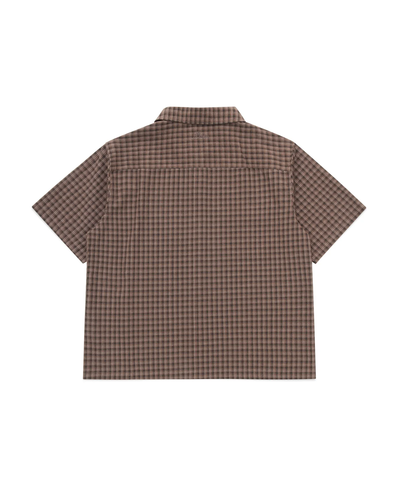 Short Sleeve Shirt (Brown Plaid) - Image 3