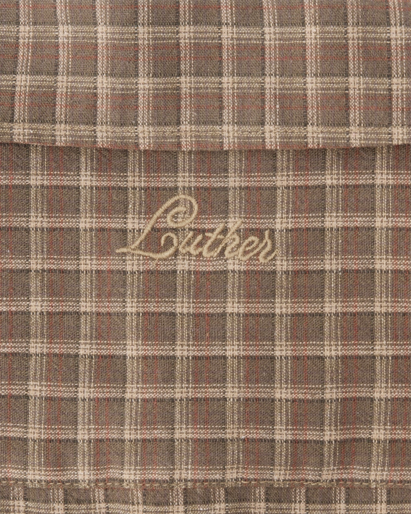 Short Sleeve Shirt (Olive Plaid) - Image 6