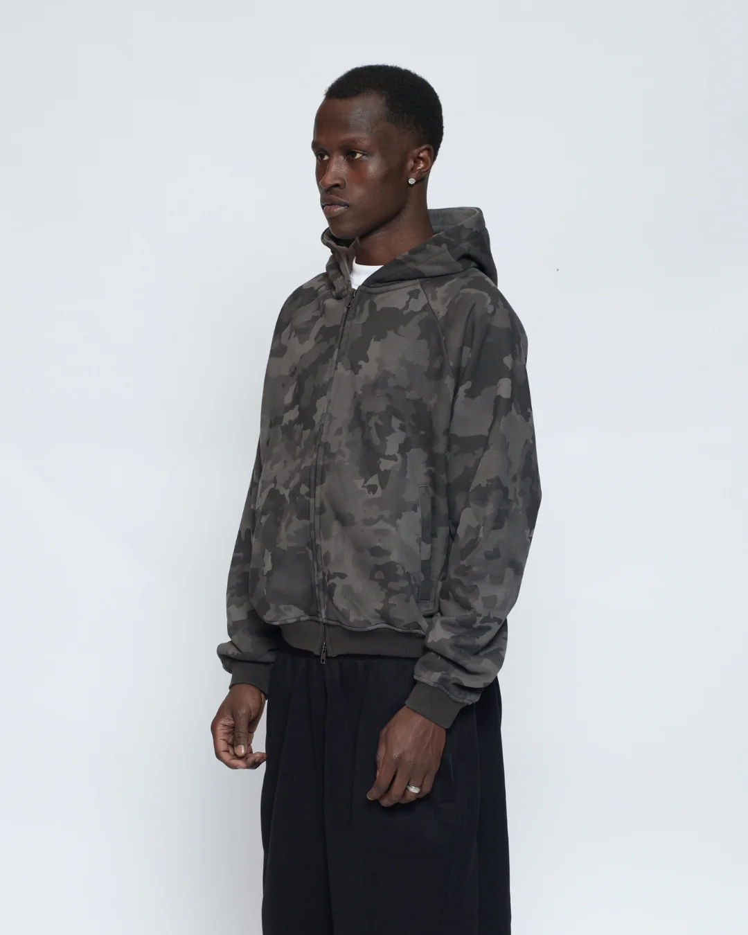 Zip Up Hoodie (Dark Camo) - Image 8