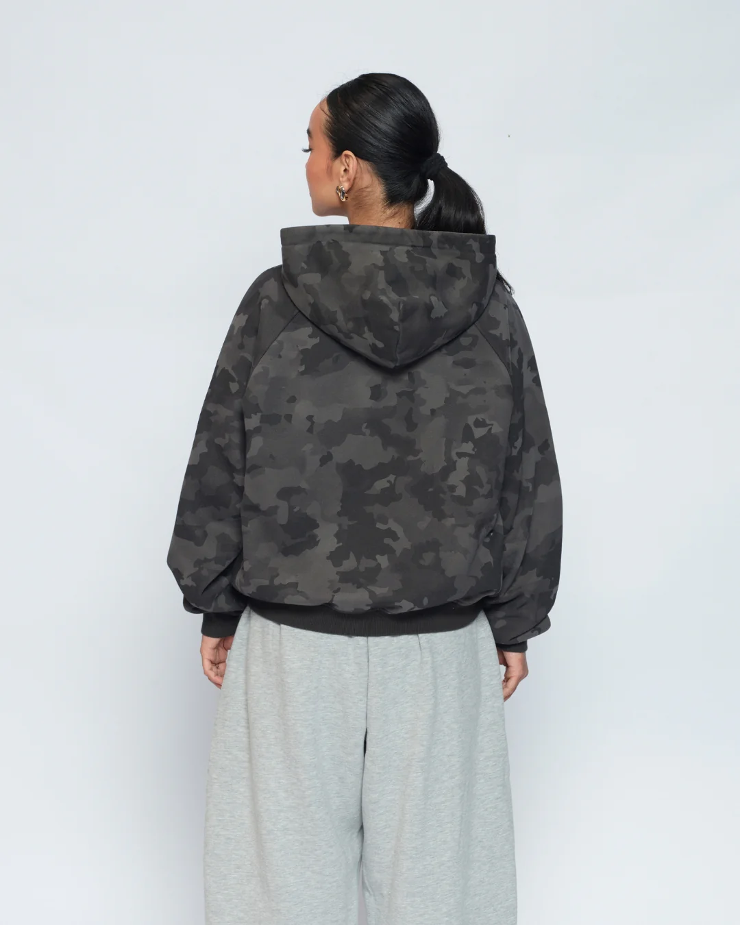 Zip Up Hoodie (Dark Camo) - Image 9